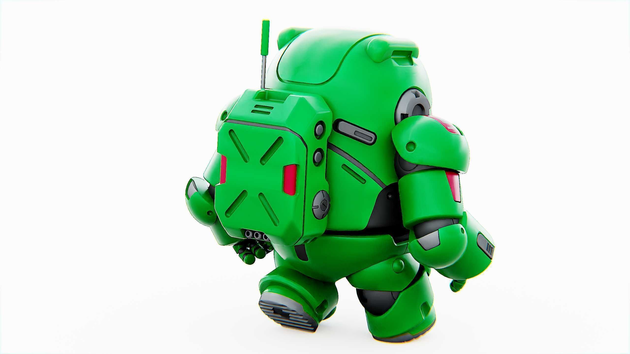 AMONG US CHARACTER-D  Rigged for Unreal Engine - Unity - MIXAMO  3D model_15