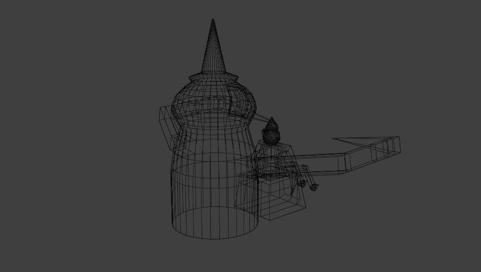 Monster Ready to Attack and Cool Guy 3D Characters Low-poly 3D model_13