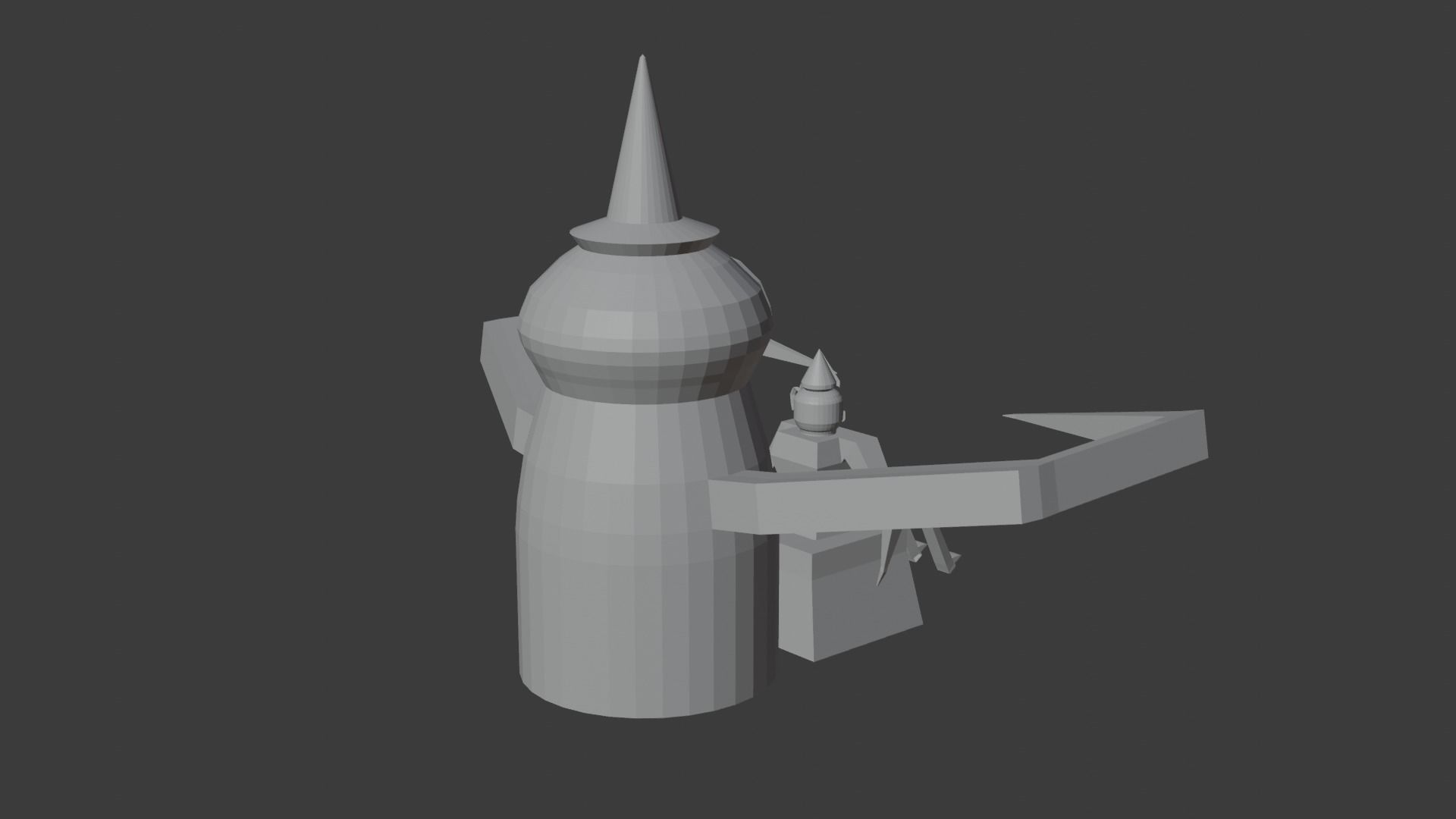 Monster Ready to Attack and Cool Guy 3D Characters Low-poly 3D model_9