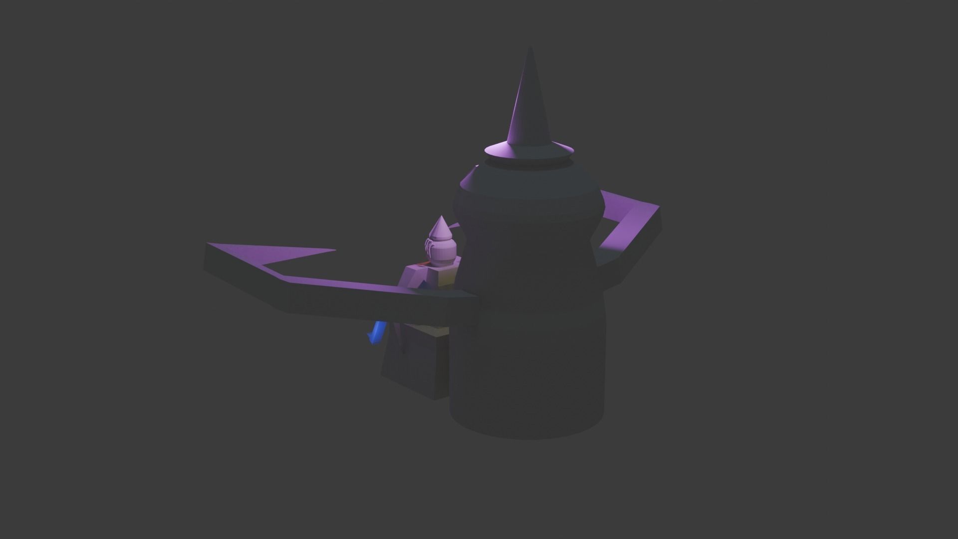 Monster Ready to Attack and Cool Guy 3D Characters Low-poly 3D model_3