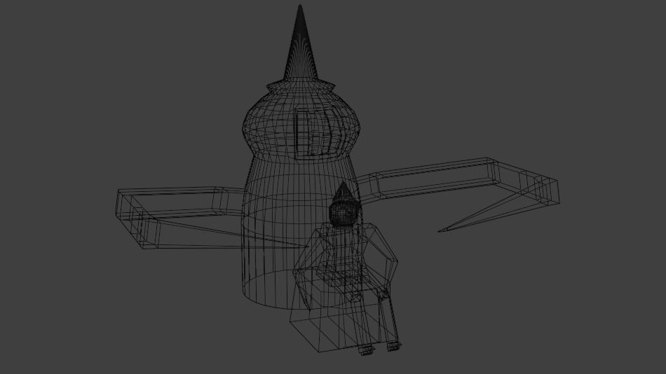 Monster Ready to Attack and Cool Guy 3D Characters Low-poly 3D model_11