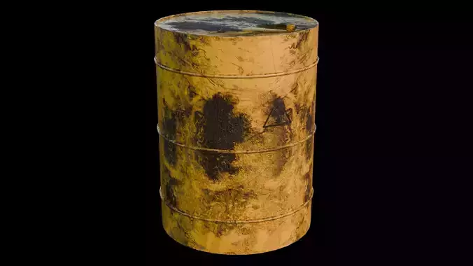 Barrel- Radioactive Material Free 3D model