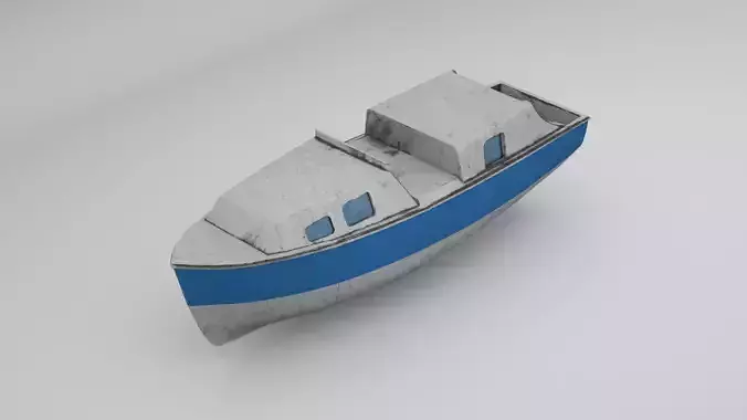 Lifeboat - Type 9 - Boat Davit - Warship Textured