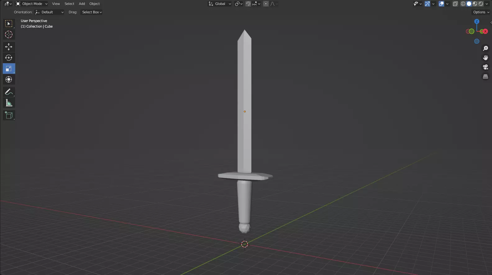 Low-Poly Excalibur  Free 3D model_0