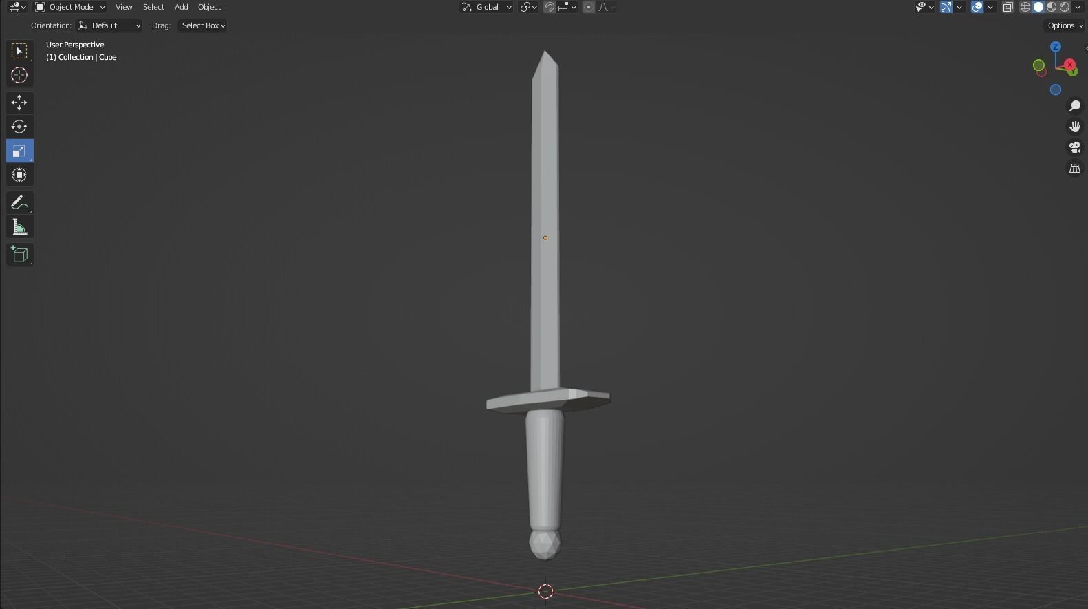 Low-Poly Excalibur  Free 3D model_2