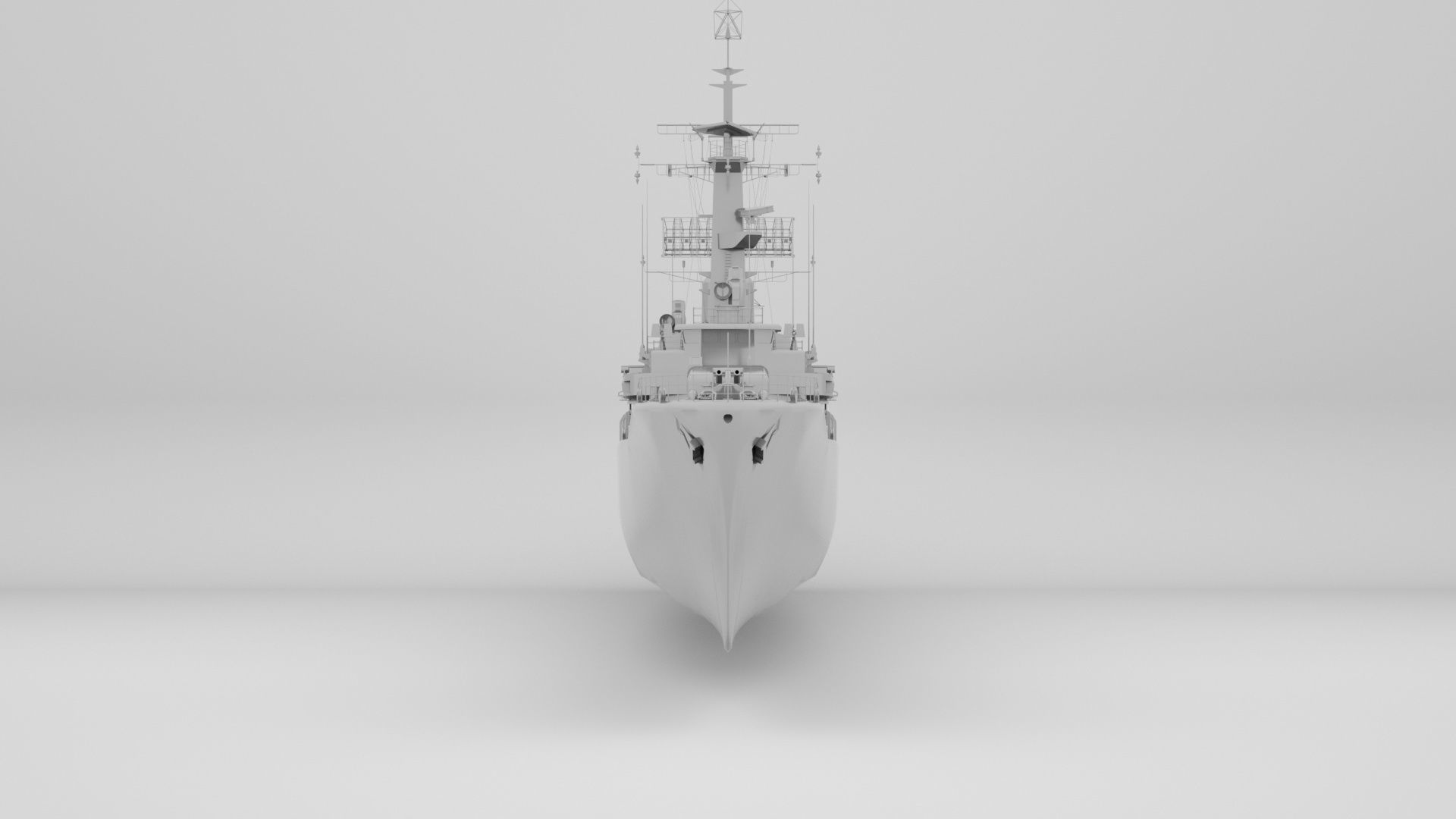Leander Class Frigate - Royal Navy 3D model_12
