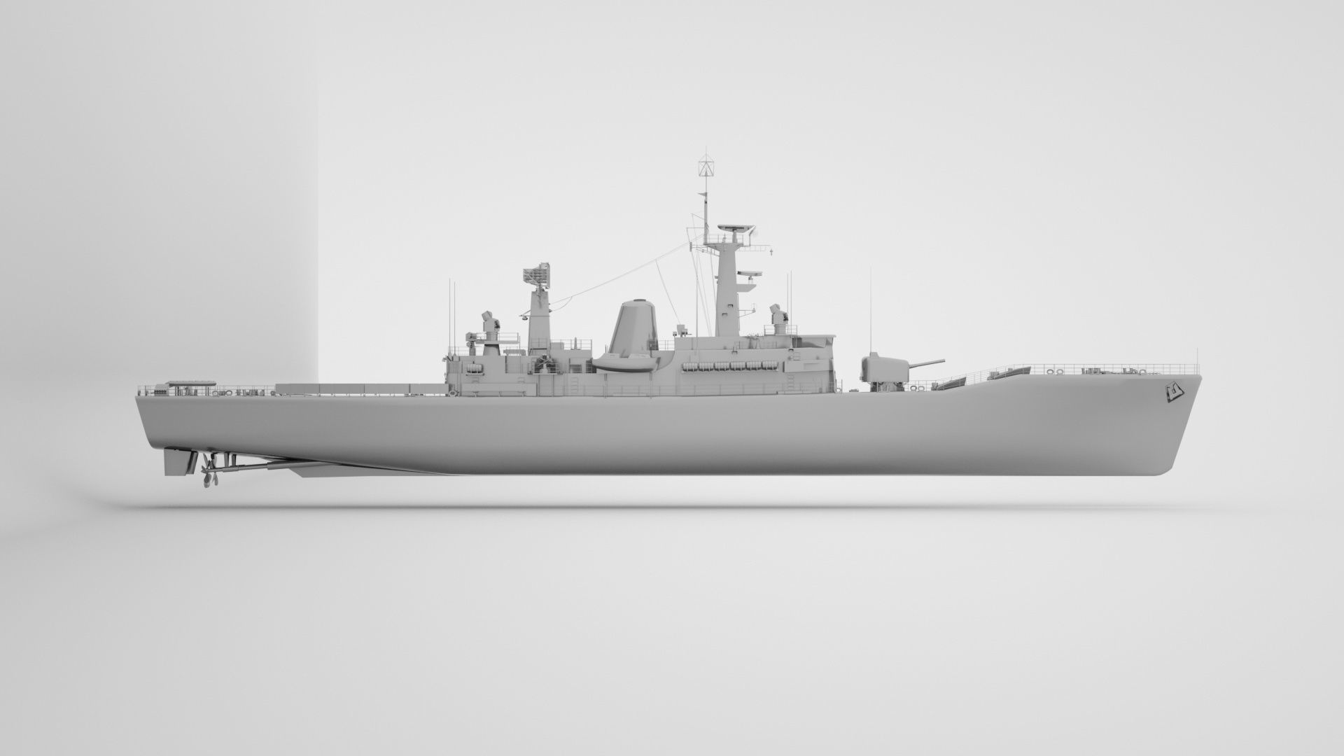 Leander Class Frigate - Royal Navy 3D model_10