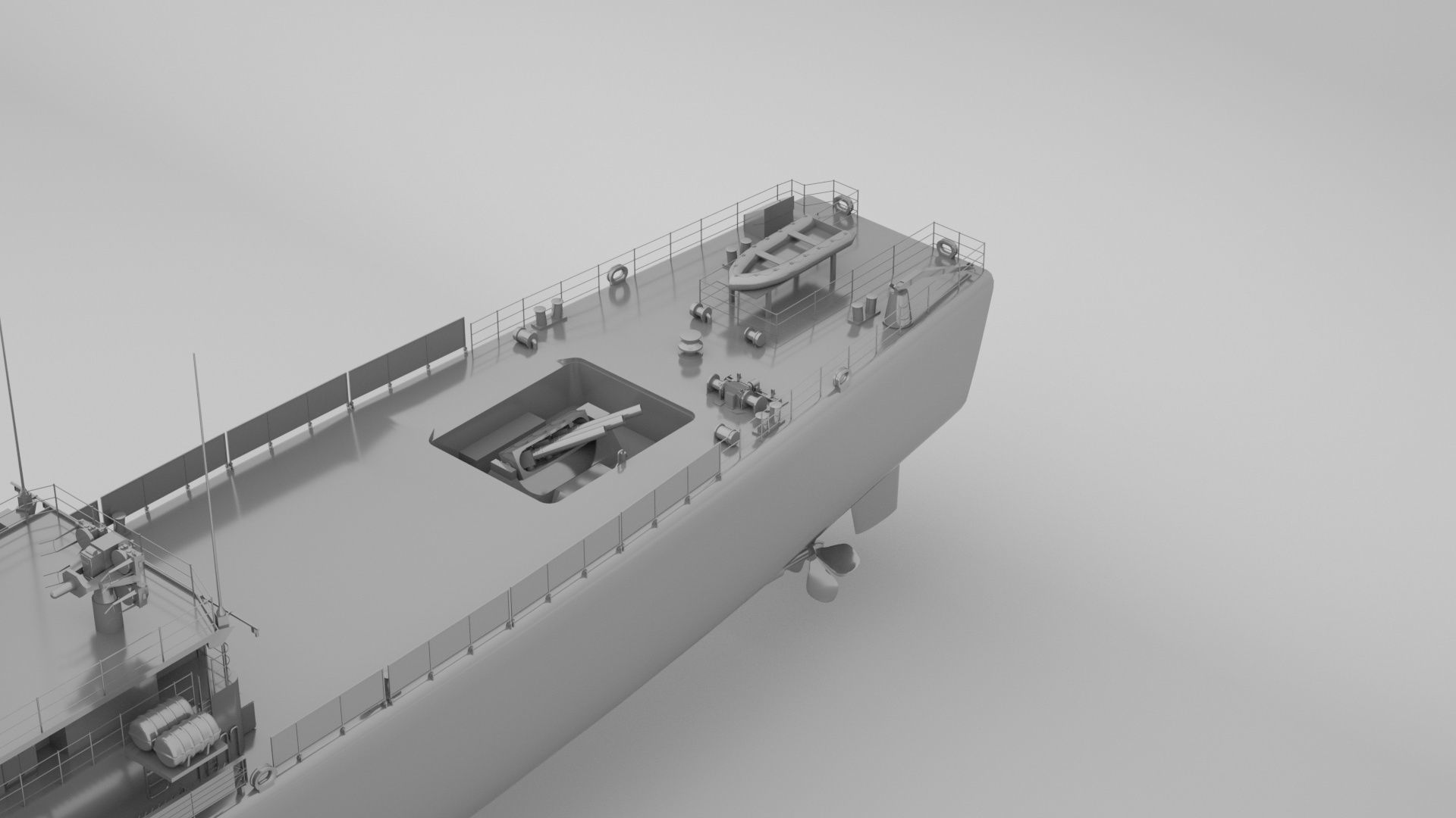 Leander Class Frigate - Royal Navy 3D model_7