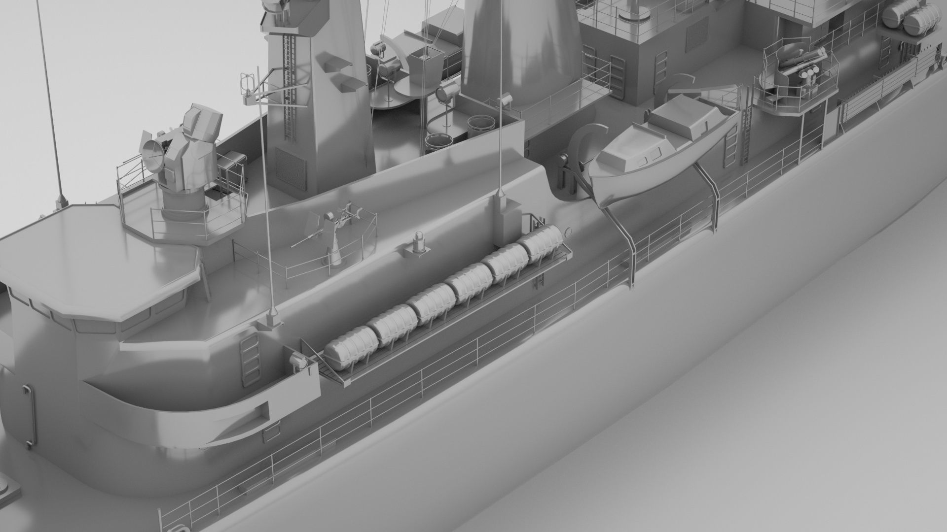 Leander Class Frigate - Royal Navy 3D model_5