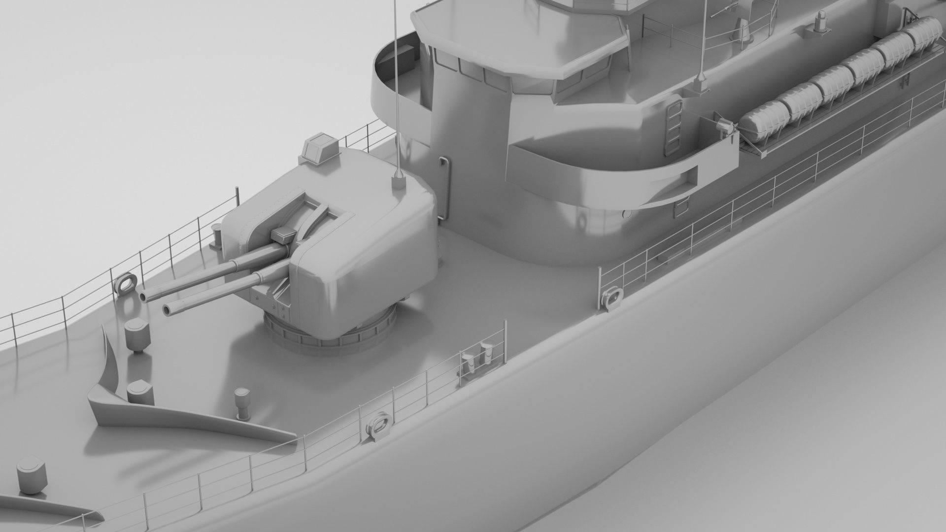 Leander Class Frigate - Royal Navy 3D model_4