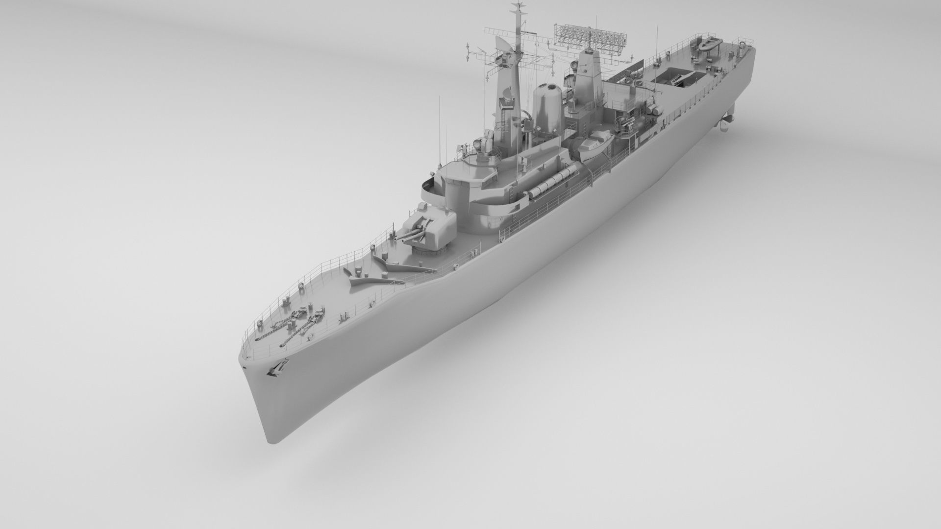 Leander Class Frigate - Royal Navy 3D model_1