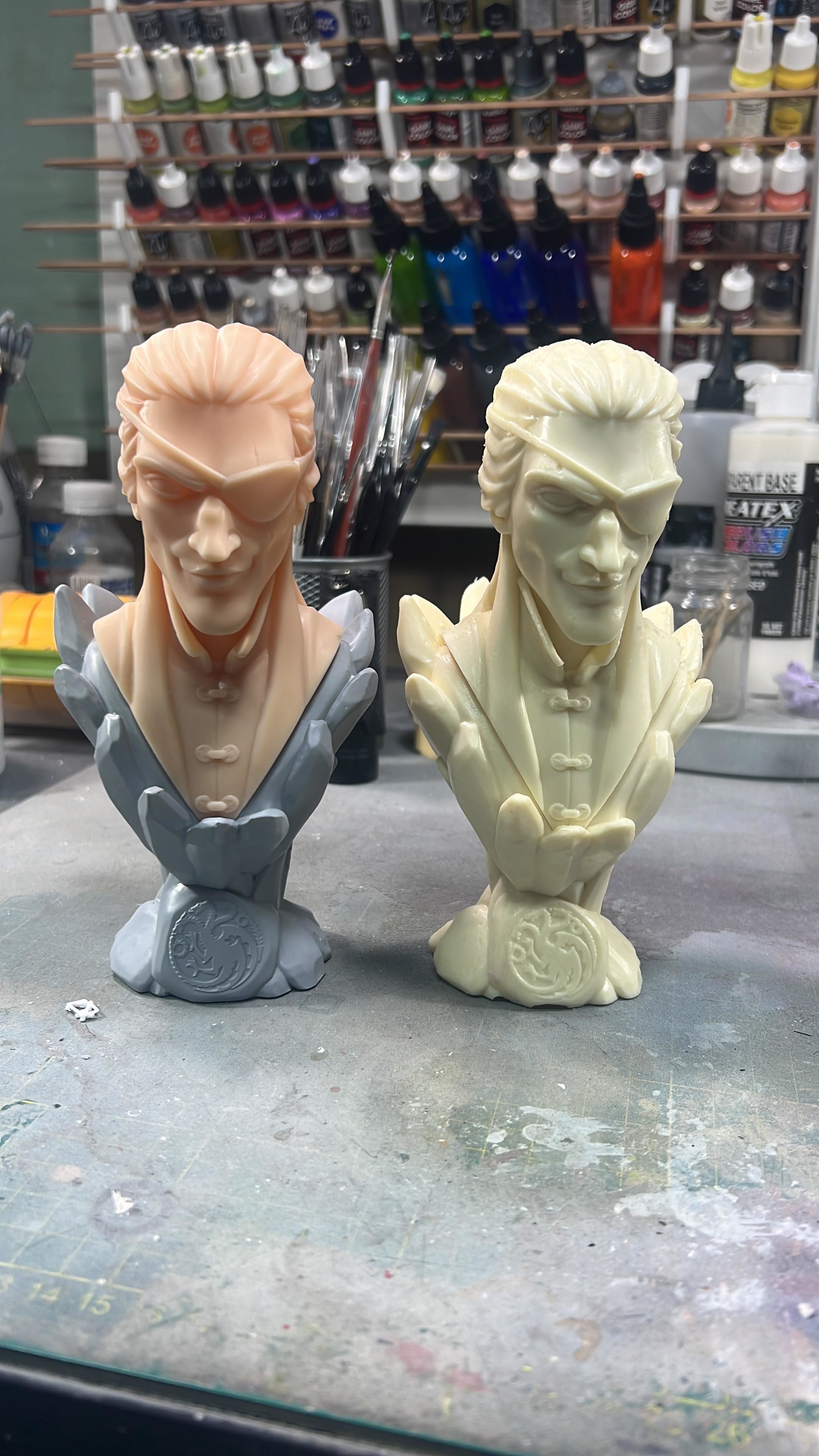 Aemon Targaryen Bust 3D print model_4