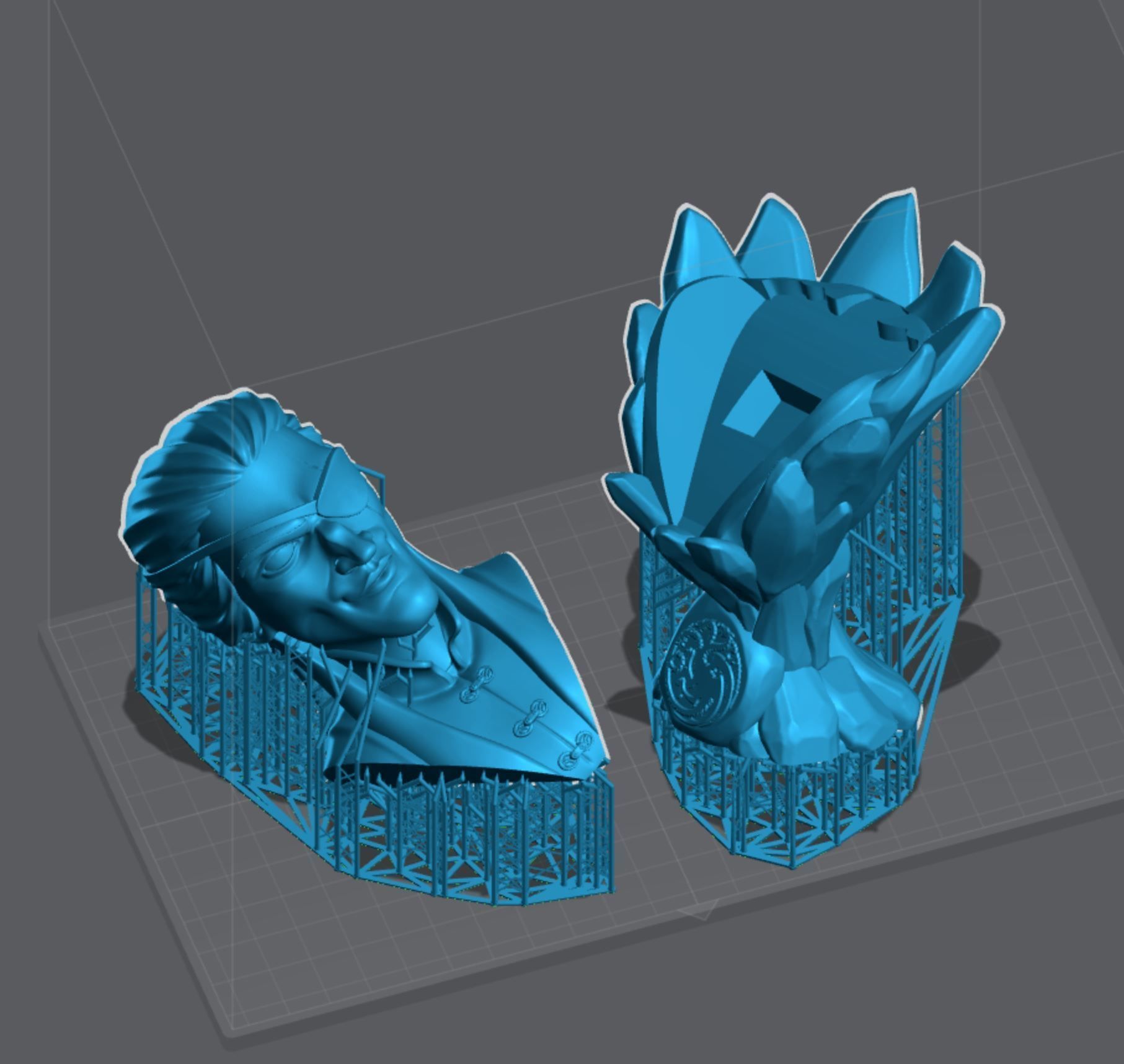 Aemon Targaryen Bust 3D print model_3