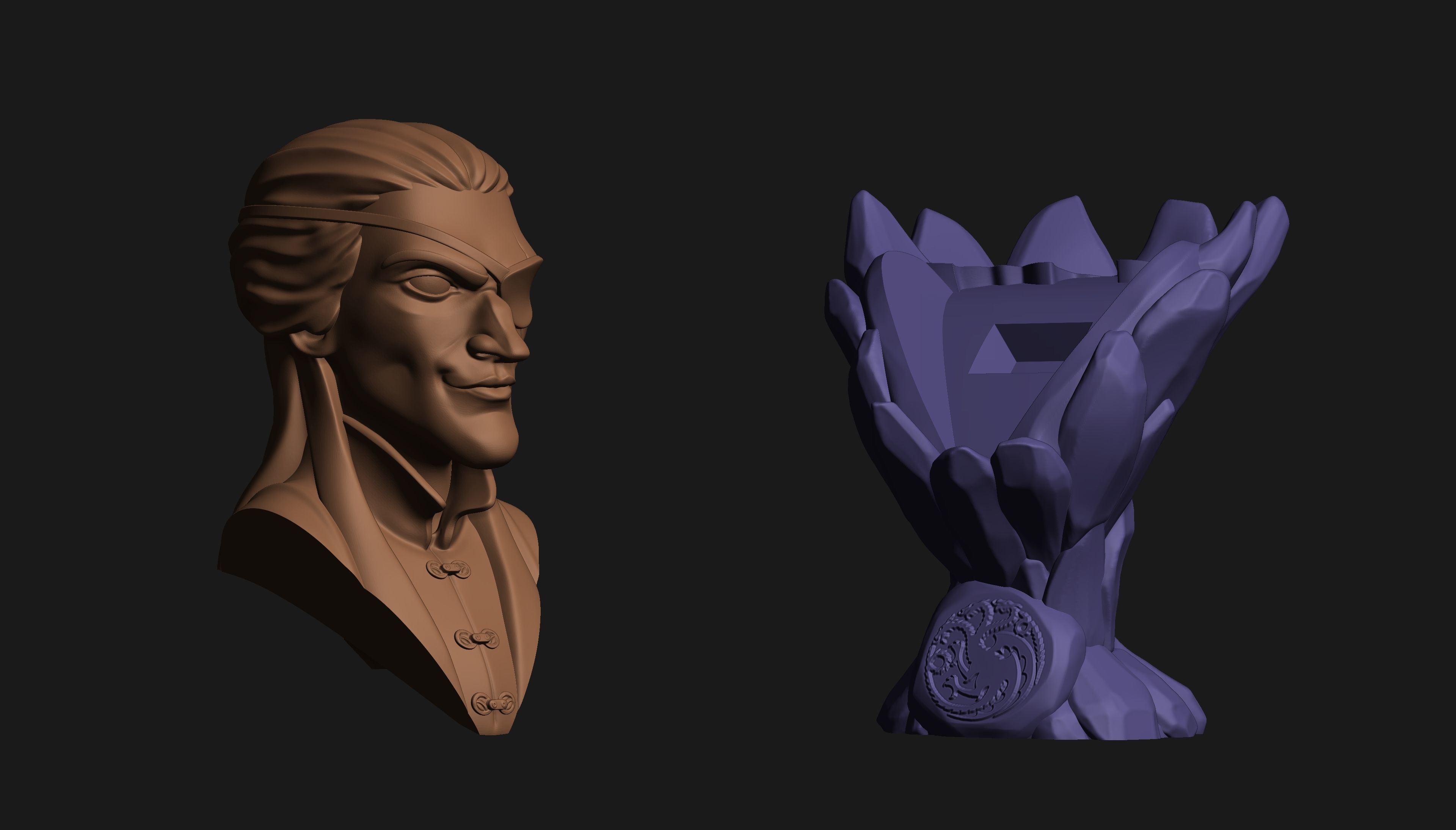 Aemon Targaryen Bust 3D print model_2