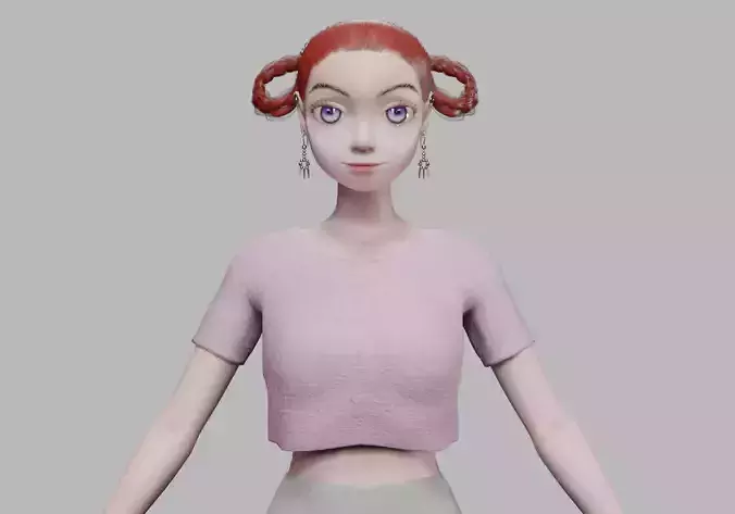 young teen girl V25929 