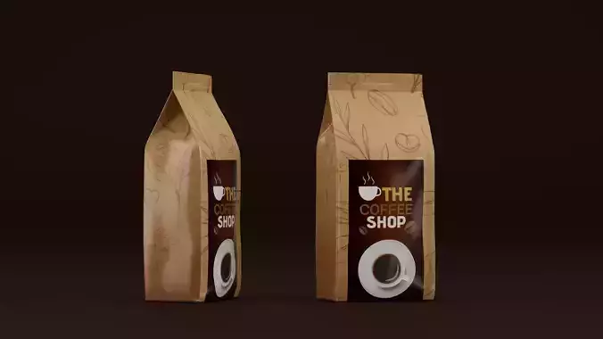 3d coffee pack
