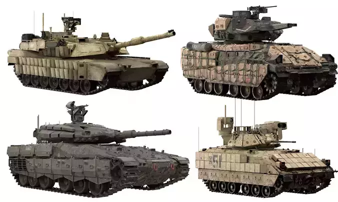 Military Tanks  3D Model Collection