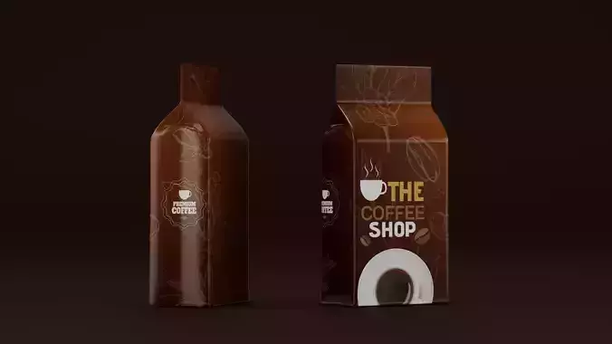 3d coffee pack