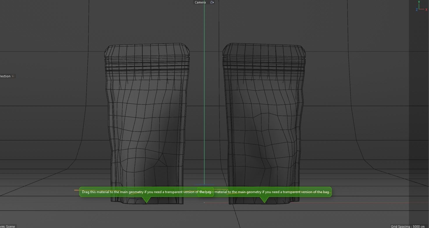 3d coffee pack 3D model_1