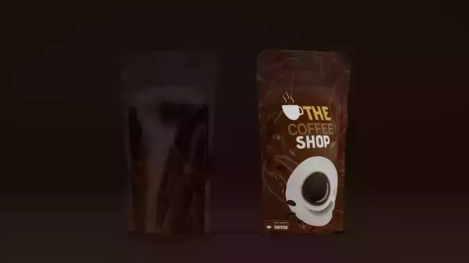 3d coffee pack