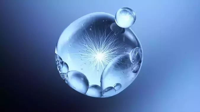 Nice blue bubble
