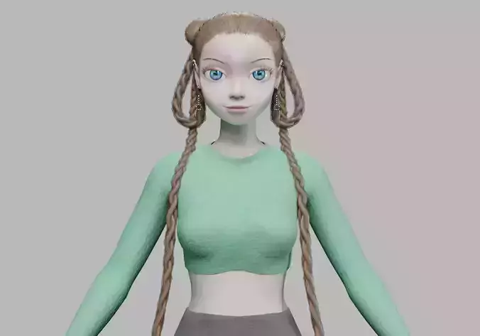 lovely cartoon girl V39122 