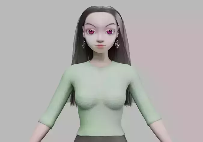 classic cartoon girl V32432 