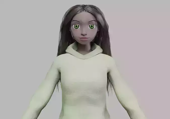 cartoon standard girl V33172 