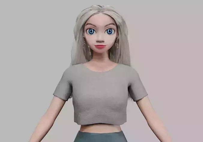 cartoon beautiful girl V34830 