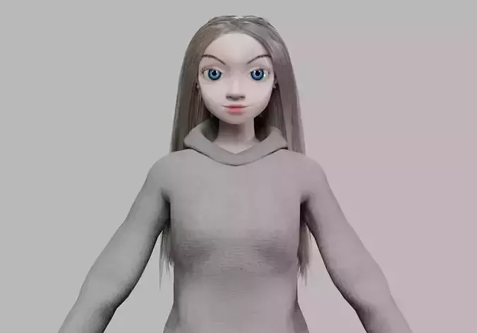 basic cartoon girl V33628 