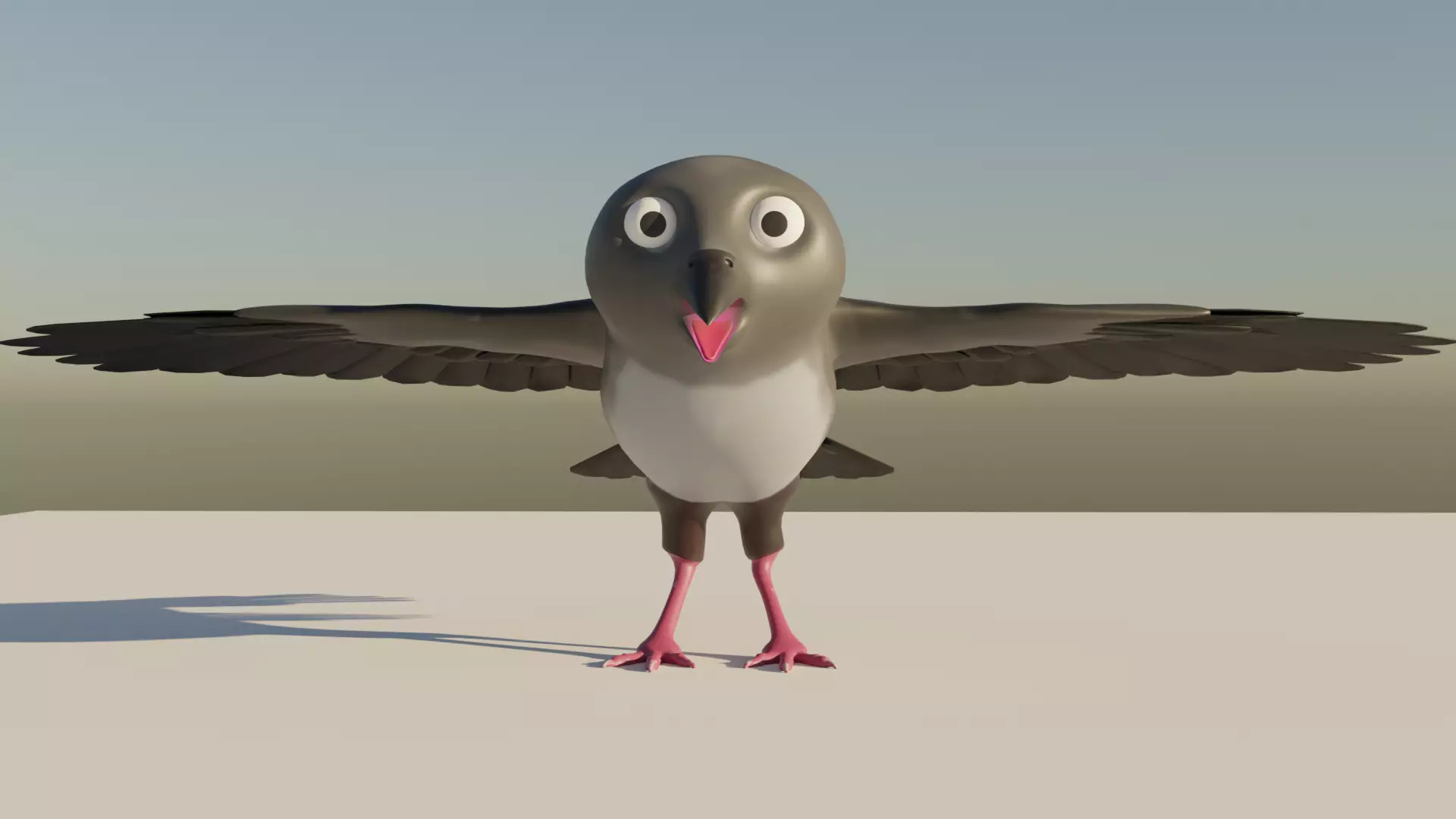 Crow 3D Model Low-poly 3D model_0