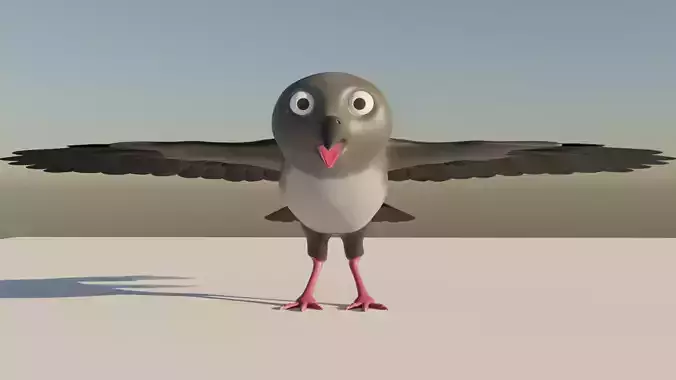 Crow 3D Model