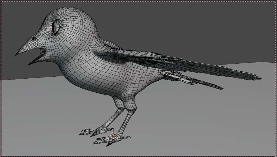 Crow 3D Model Low-poly 3D model_1