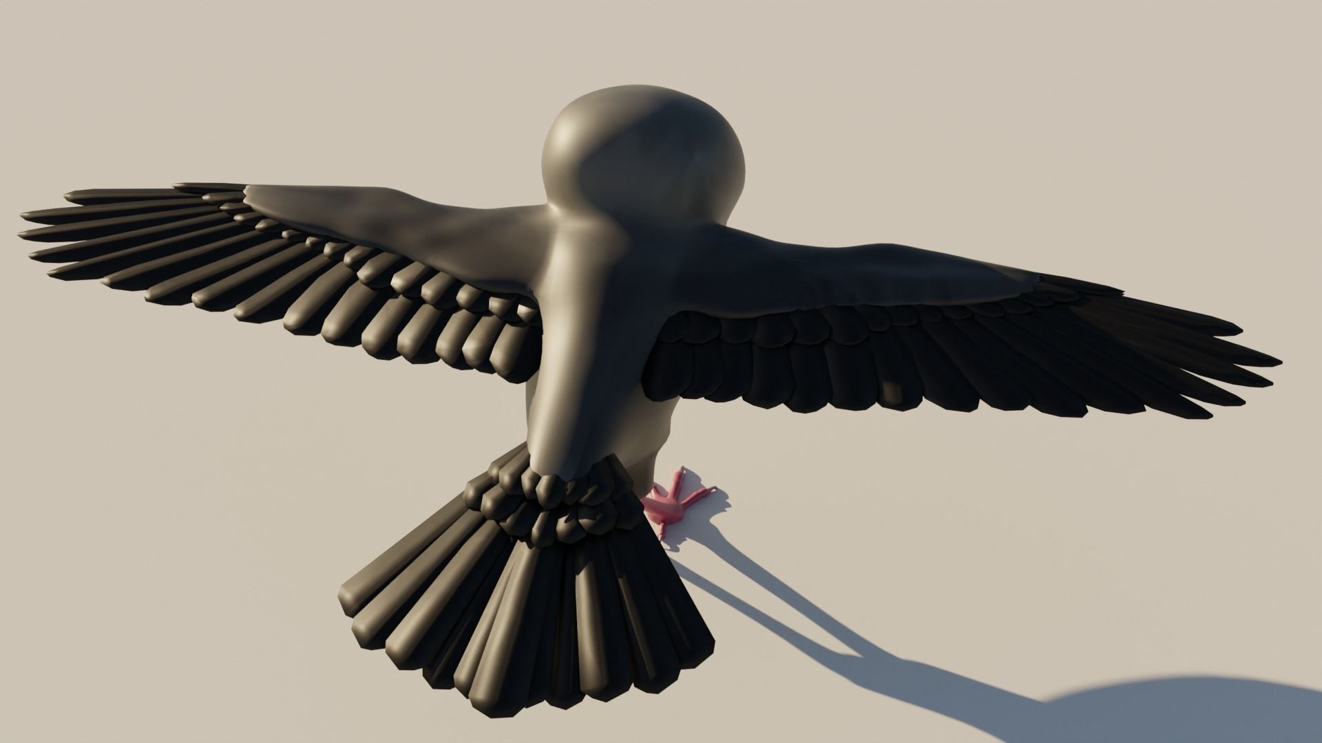 Crow 3D Model Low-poly 3D model_5