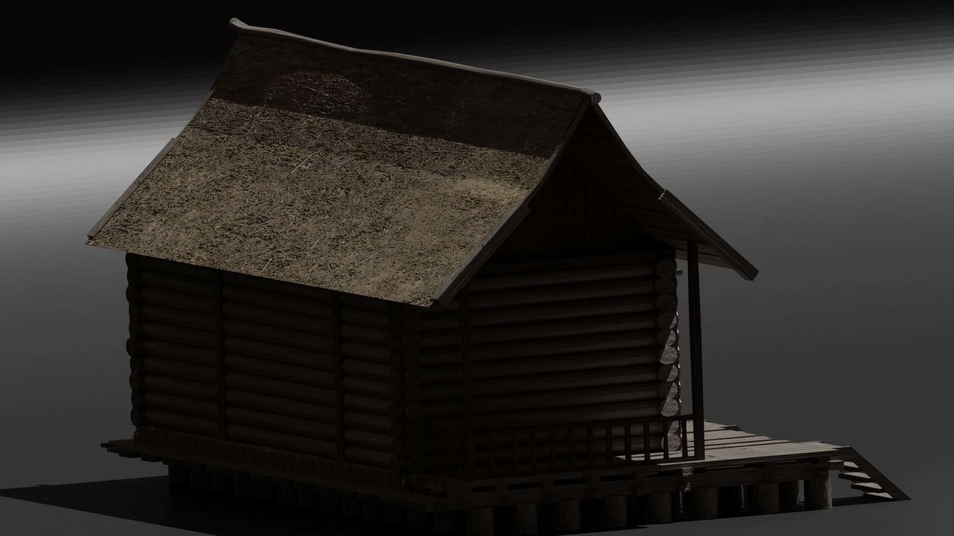 log cabin 3 3D model_2