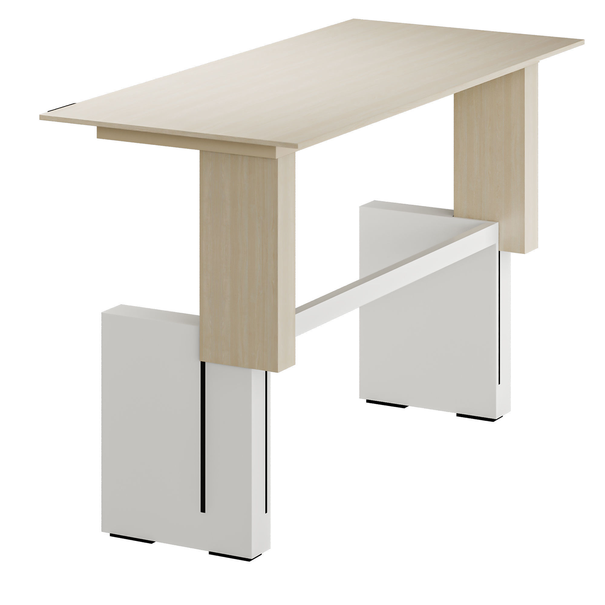 Smart desk Citterio BRIDGE 3D model_6