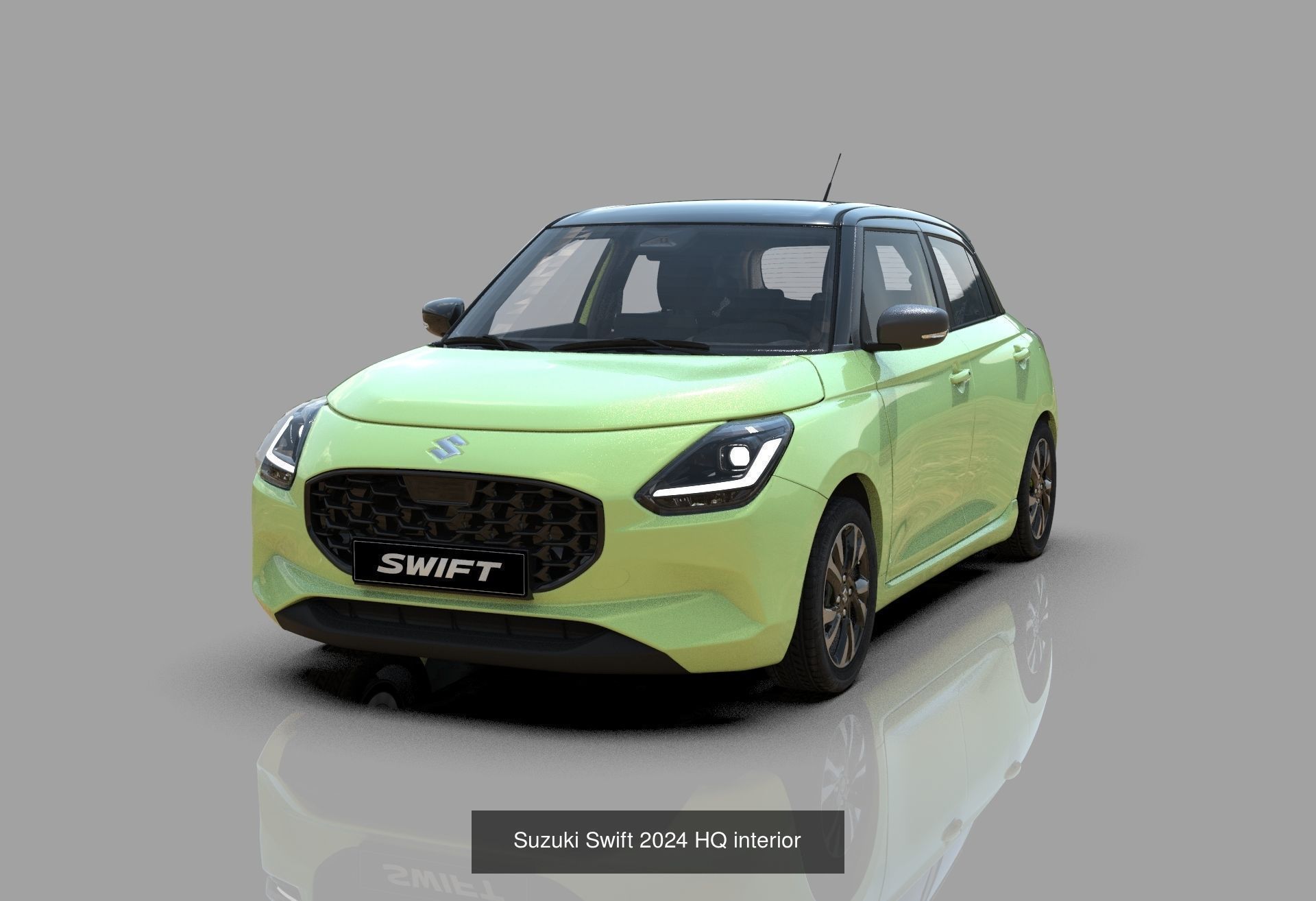 Suzuki Swift 2024 HQ interior 3D Model Collection_1