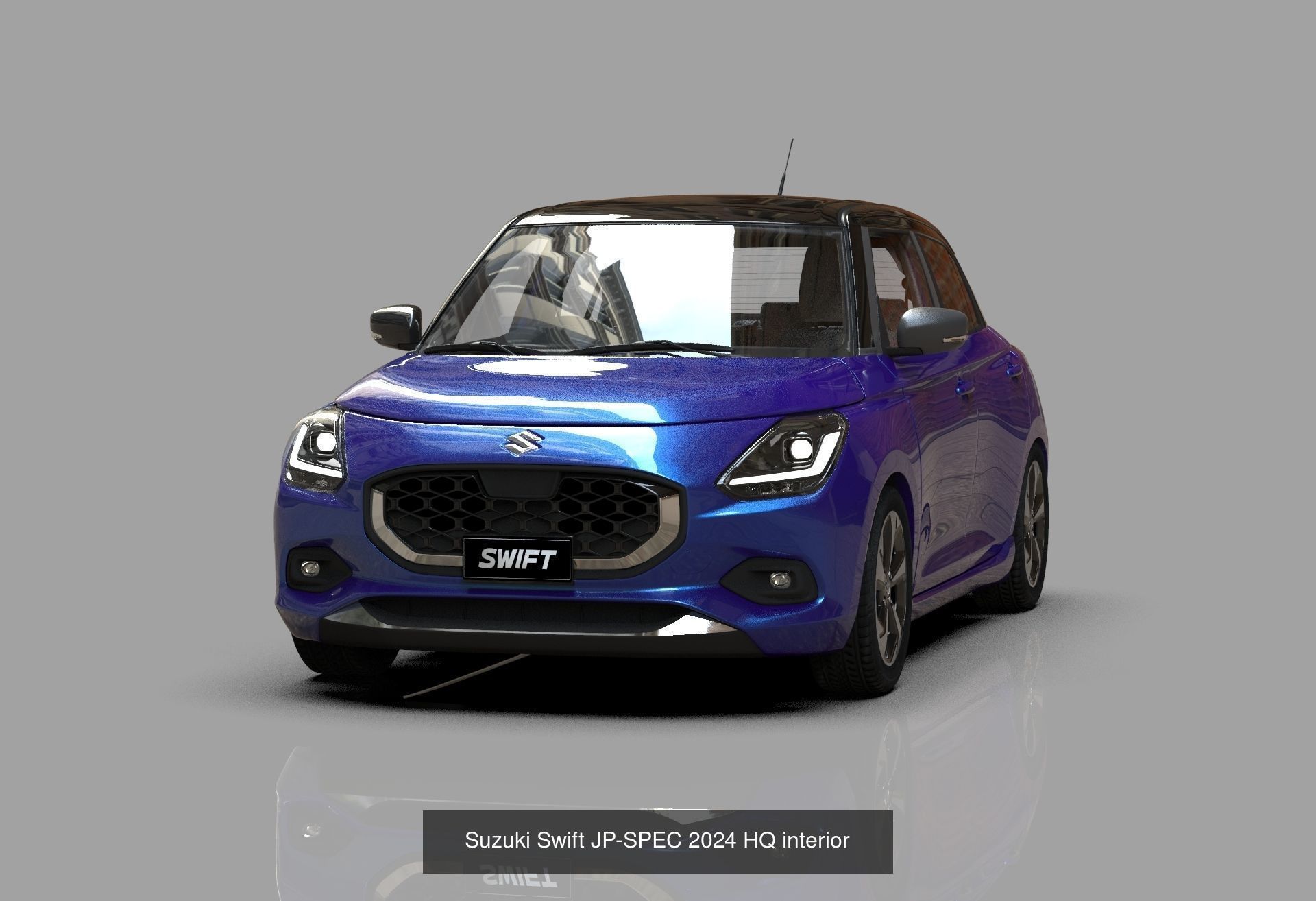 Suzuki Swift 2024 HQ interior 3D Model Collection_2