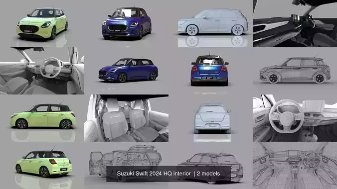 Suzuki Swift 2024 HQ interior 