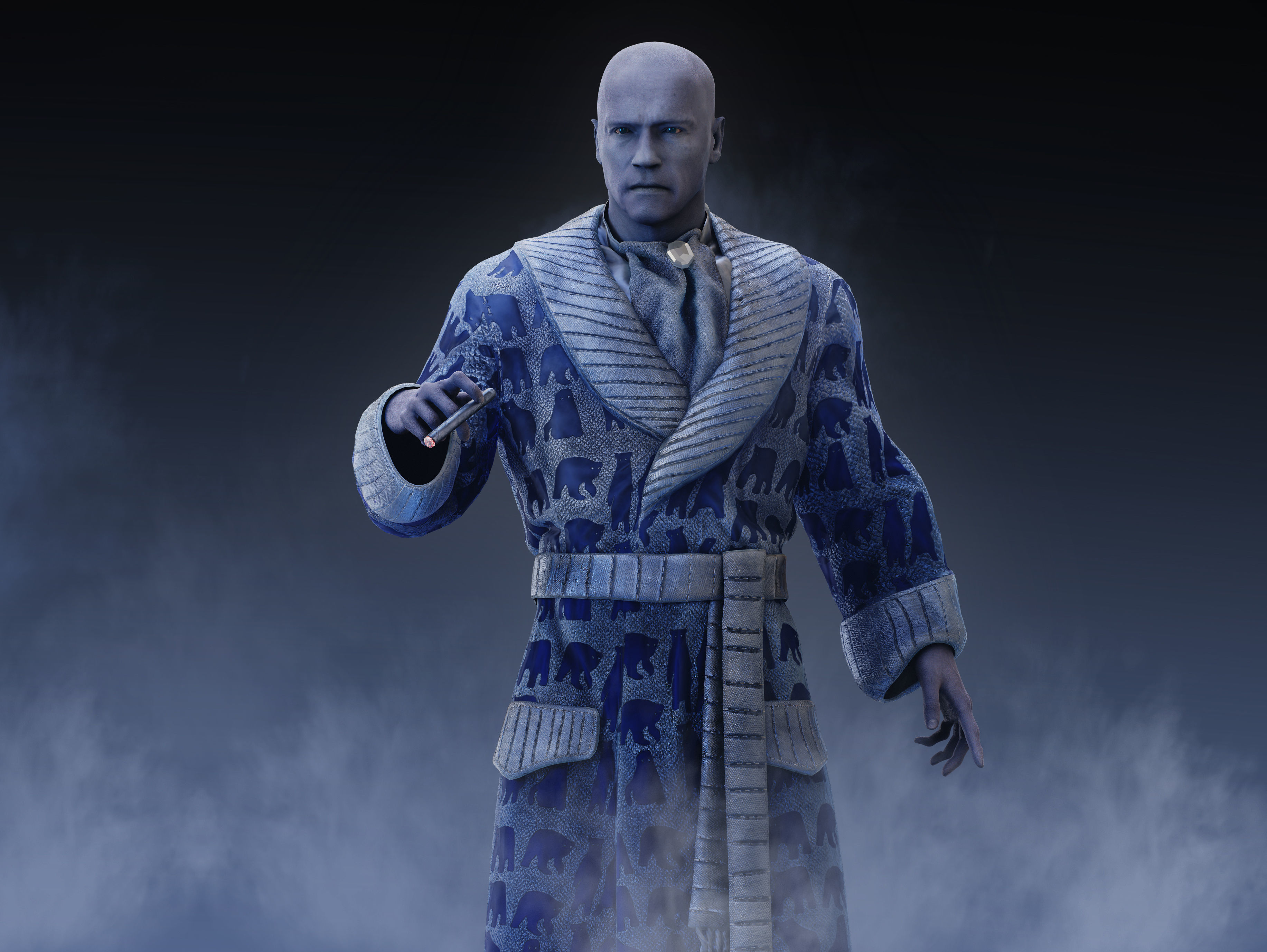 Mr Freeze Low-poly 3D model_3