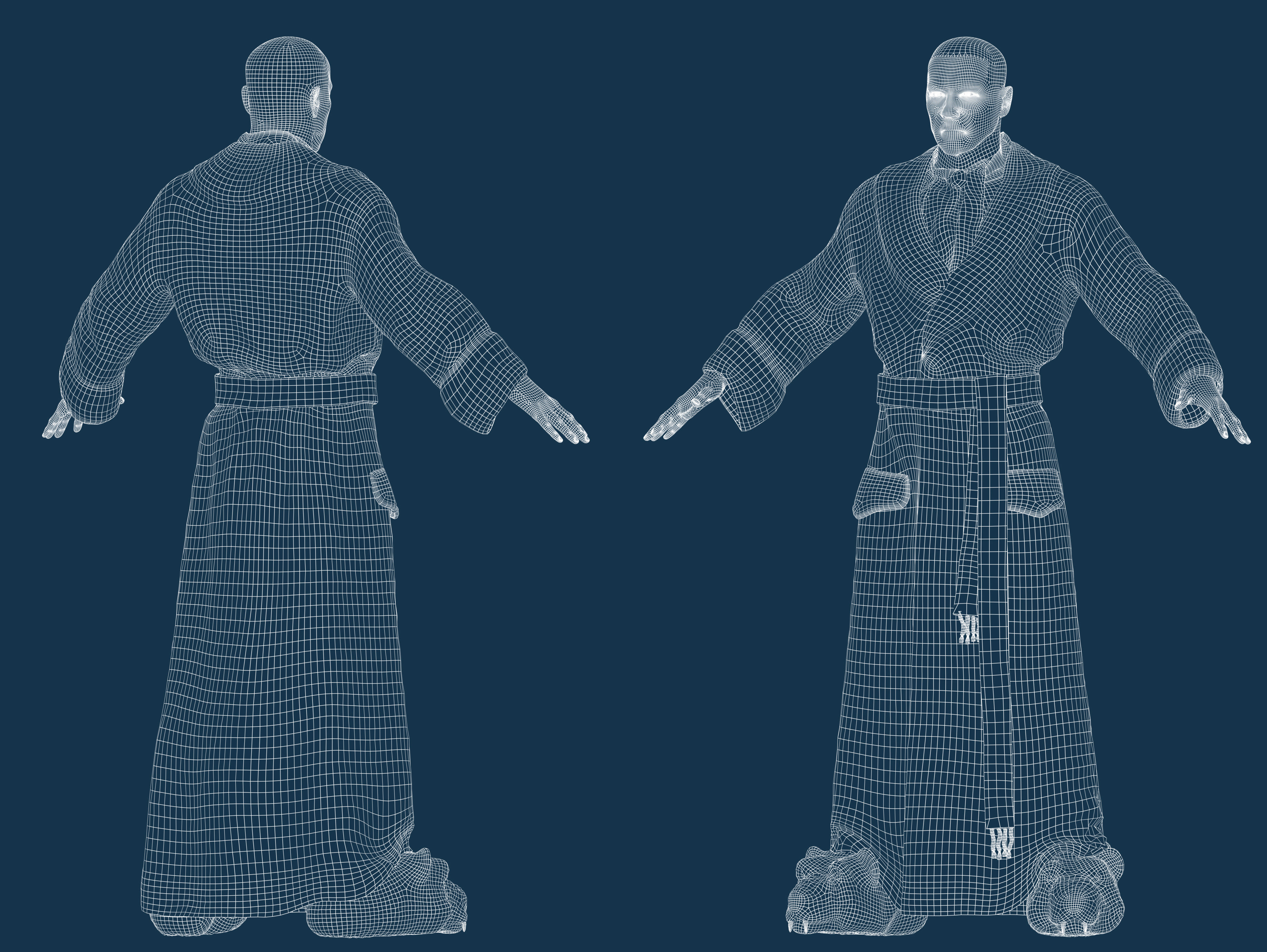 Mr Freeze Low-poly 3D model_10