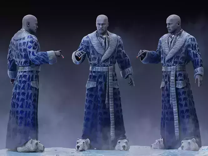 Mr Freeze Low-poly 3D model