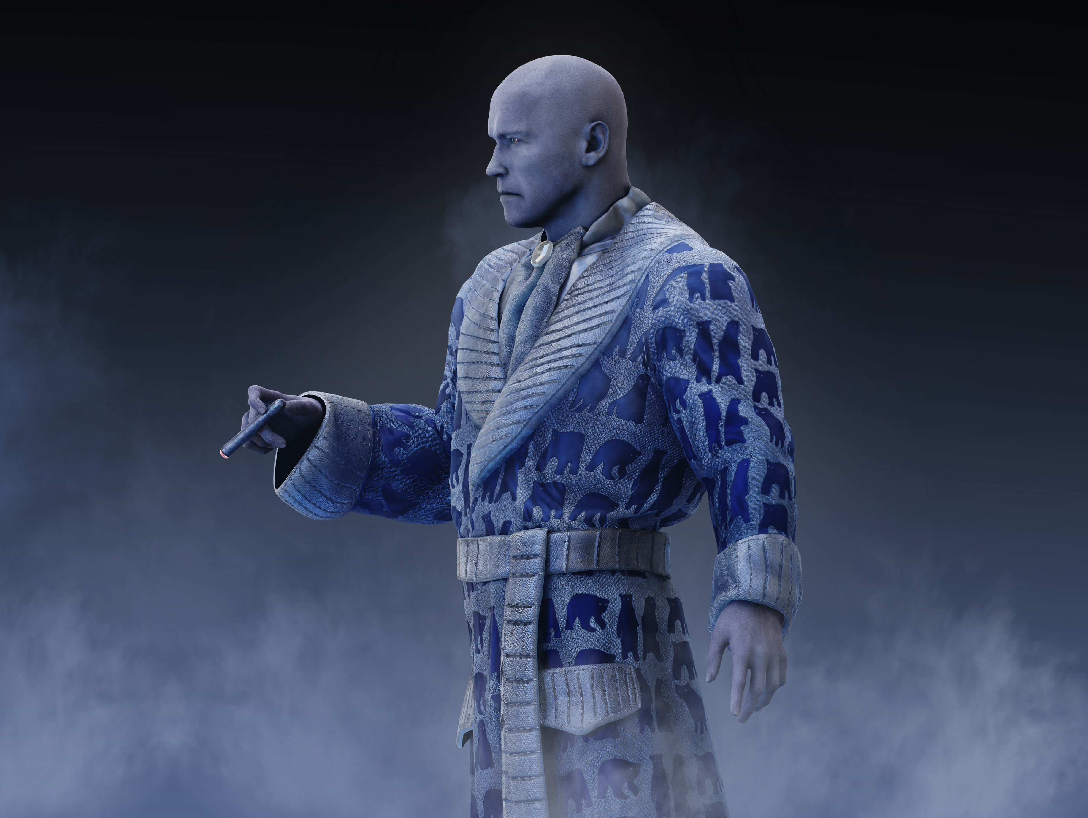 Mr Freeze Low-poly 3D model_5