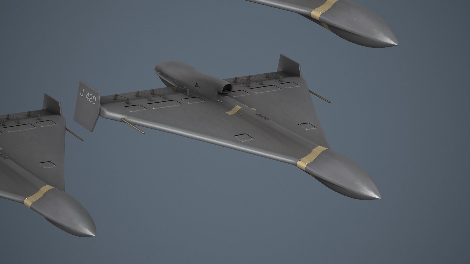 Shahed-238 - Geran -3 Low-poly 3D model_4