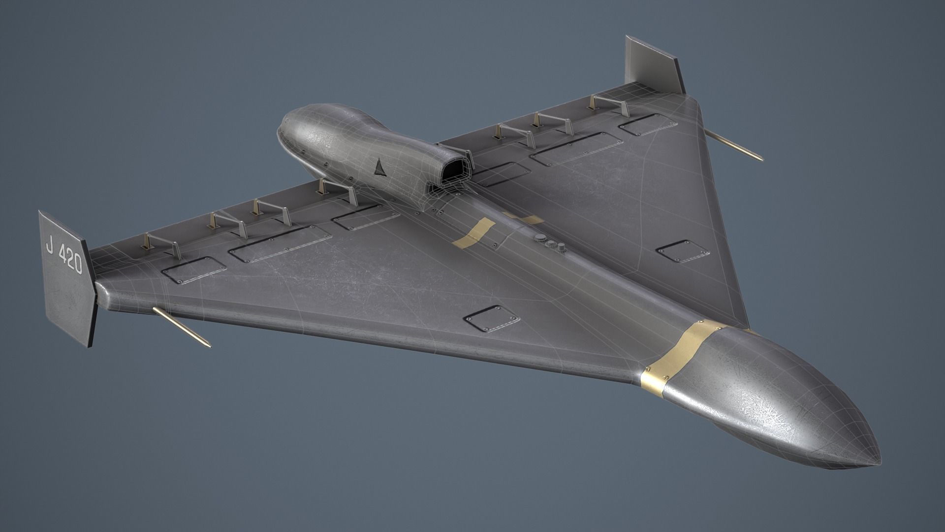 Shahed-238 - Geran -3 Low-poly 3D model_6