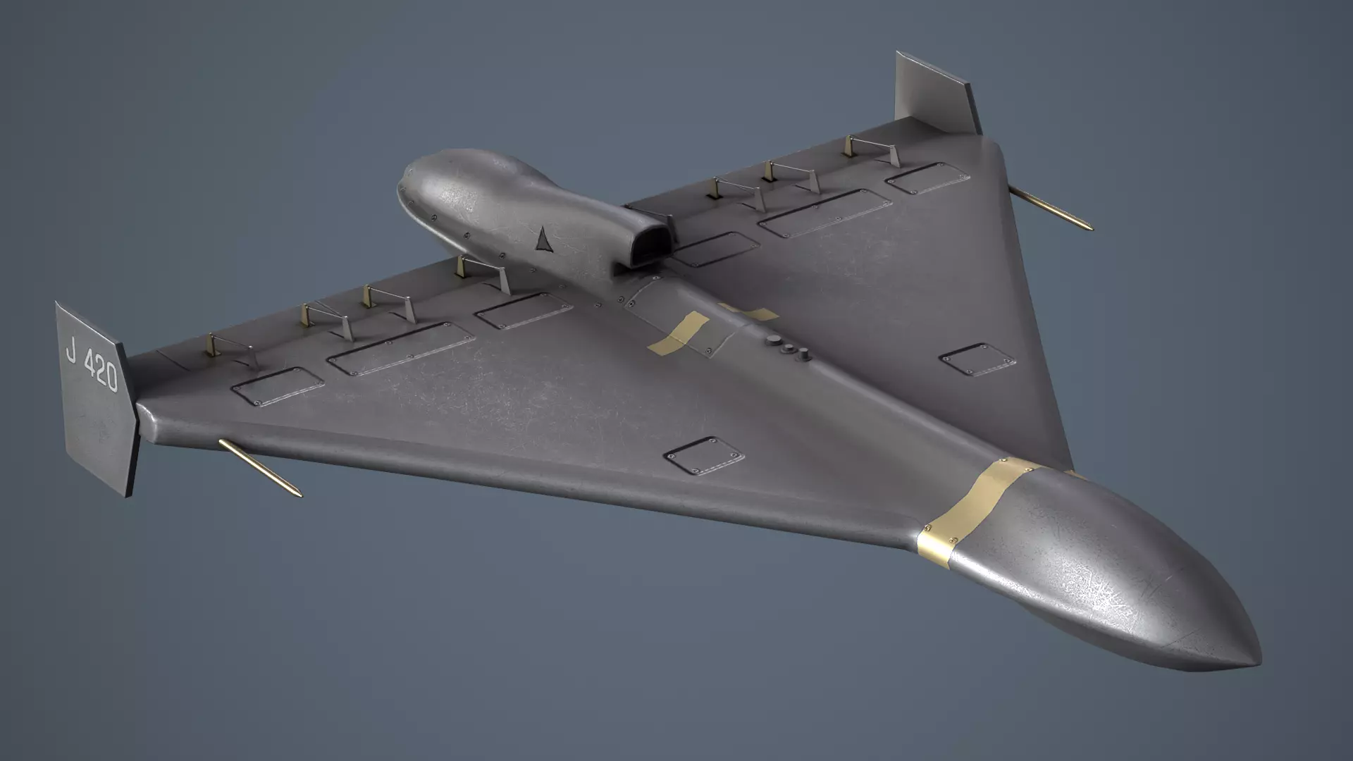 Shahed-238 - Geran -3 Low-poly 3D model_0