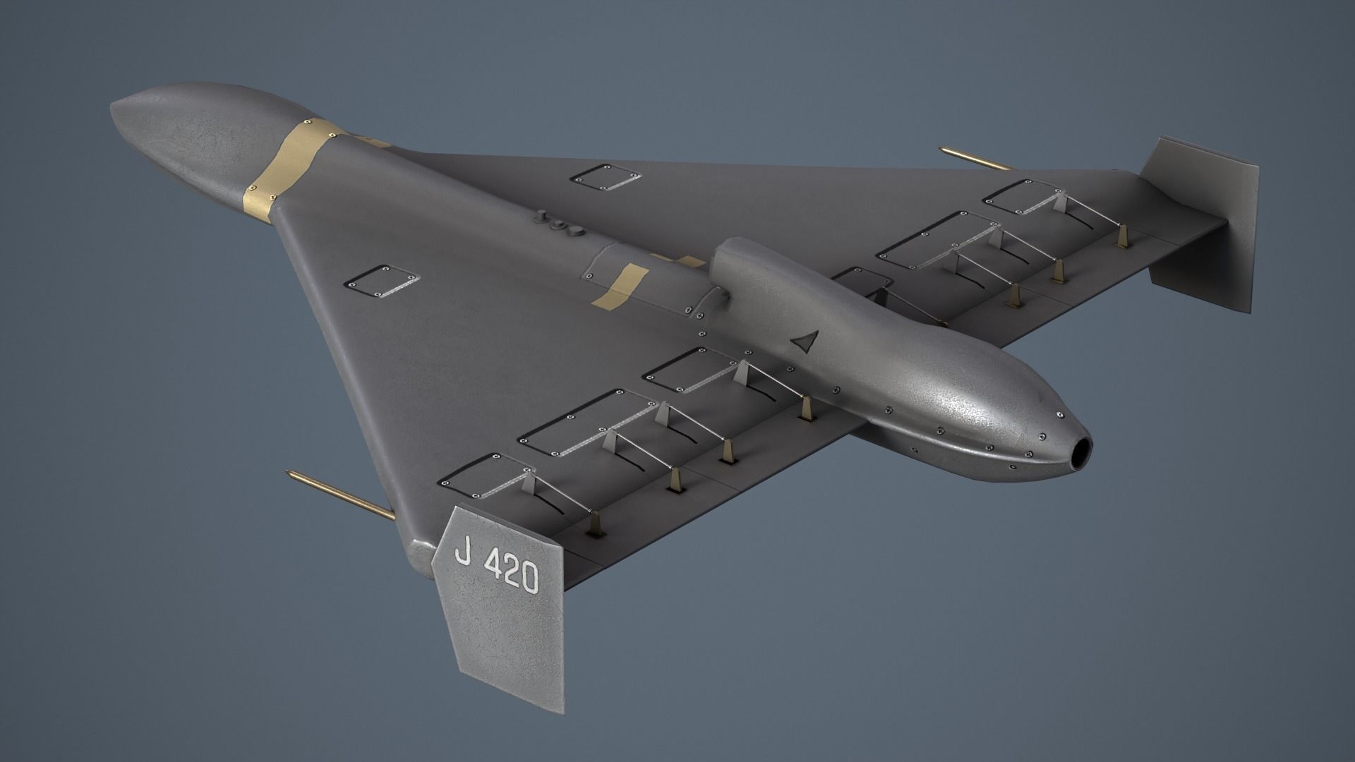 Shahed-238 - Geran -3 Low-poly 3D model_1