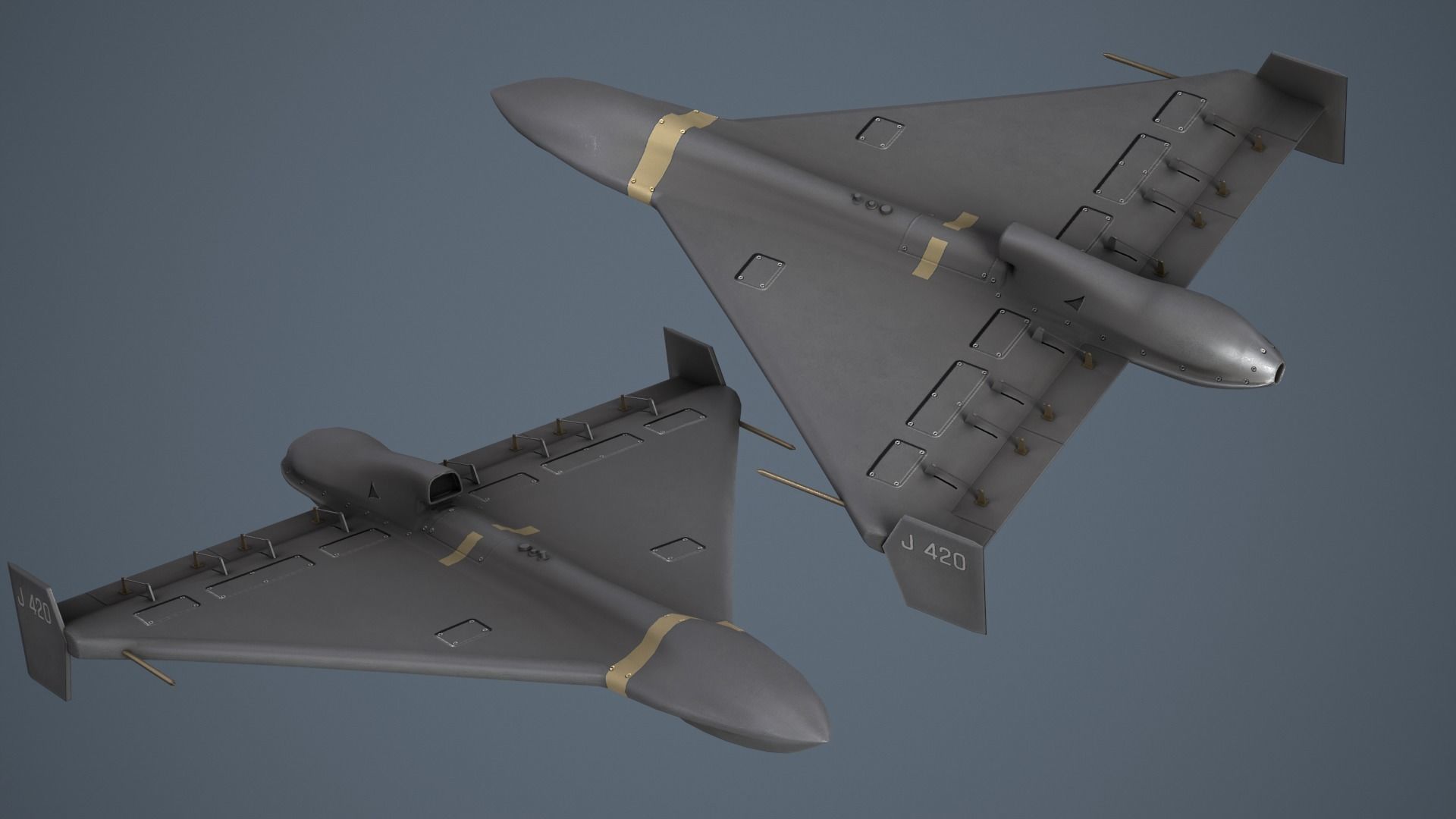 Shahed-238 - Geran -3 Low-poly 3D model_2