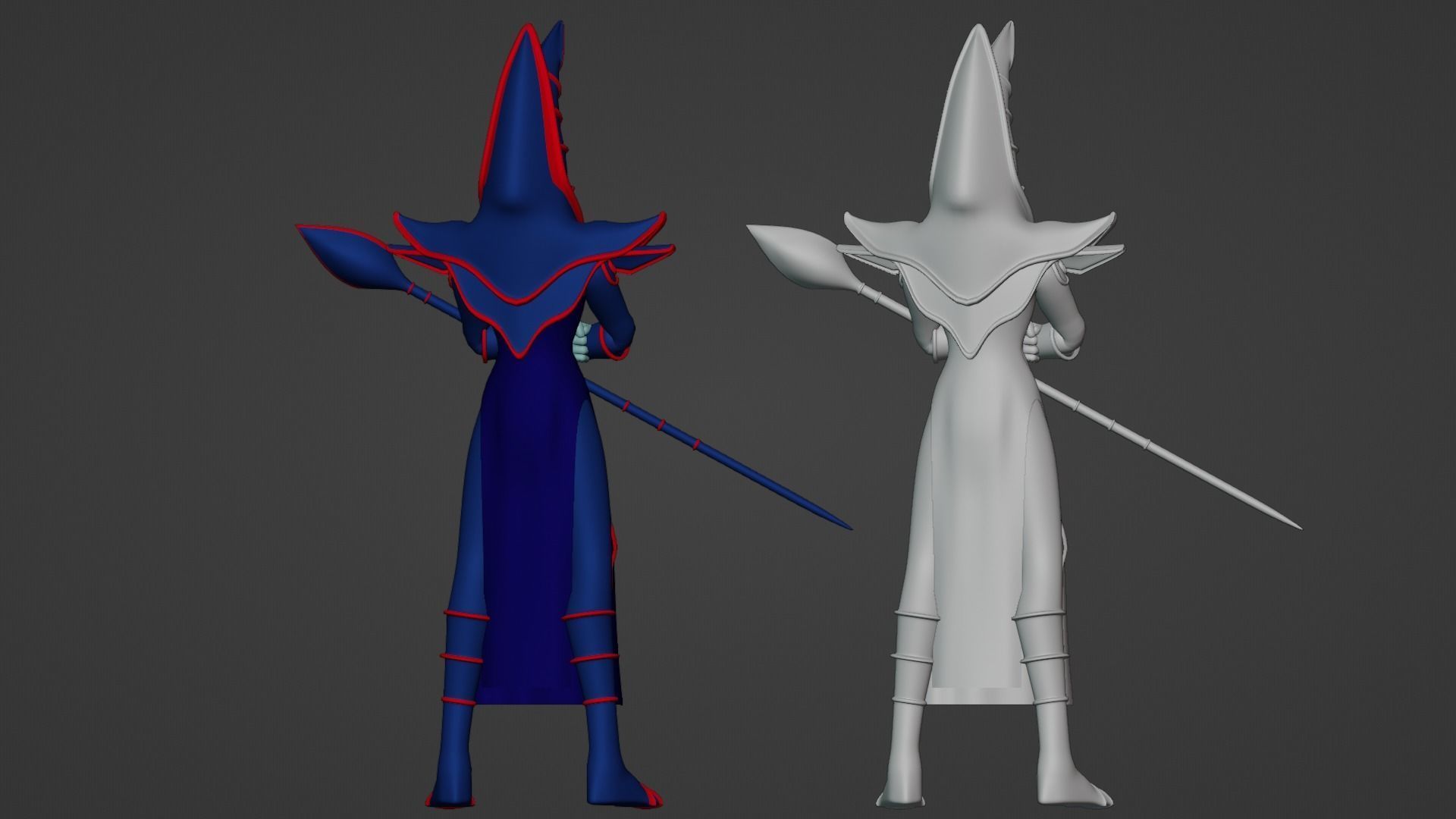 Dark Magician - YuGiOh Duel Monsters 3D model_18