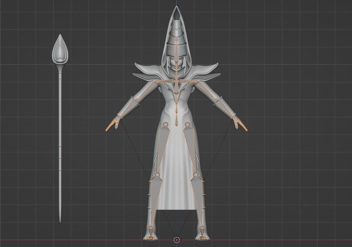 Dark Magician - YuGiOh Duel Monsters 3D model_13